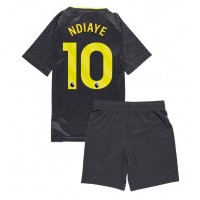 Echipament fotbal Everton Iliman Ndiaye #10 Tricou Deplasare 2024-25 pentru copii maneca scurta (+ Pantaloni scurti)